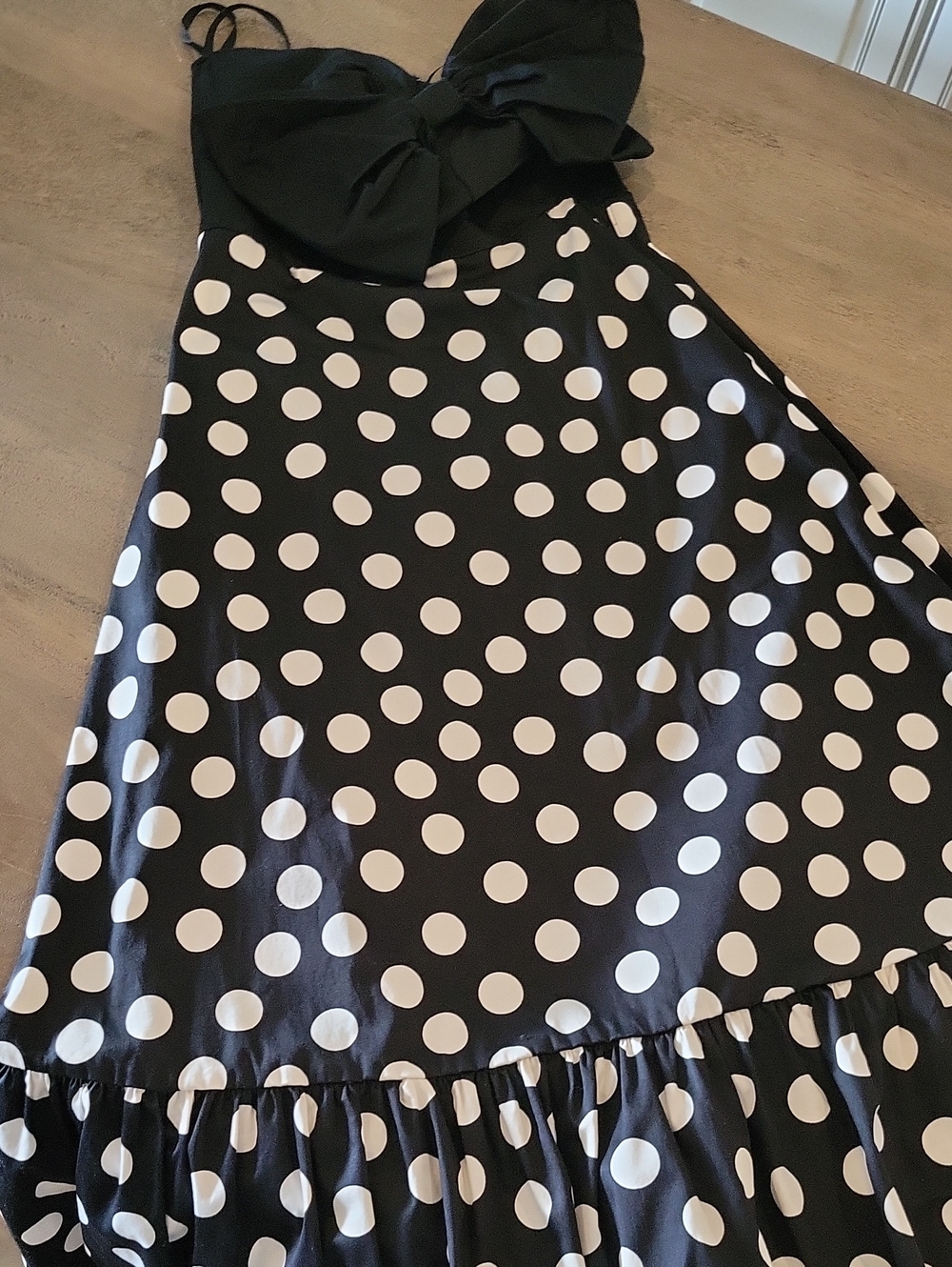 Hutch  Black and White Polka Dot A-Line Skirt